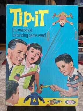 1965 Ideal Tip-It Balancing Game Complete Original Box Instructions No. 2435-6
